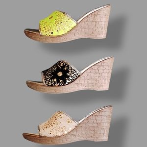 Variety Bundle of three Sandals by C Label Gold Summer